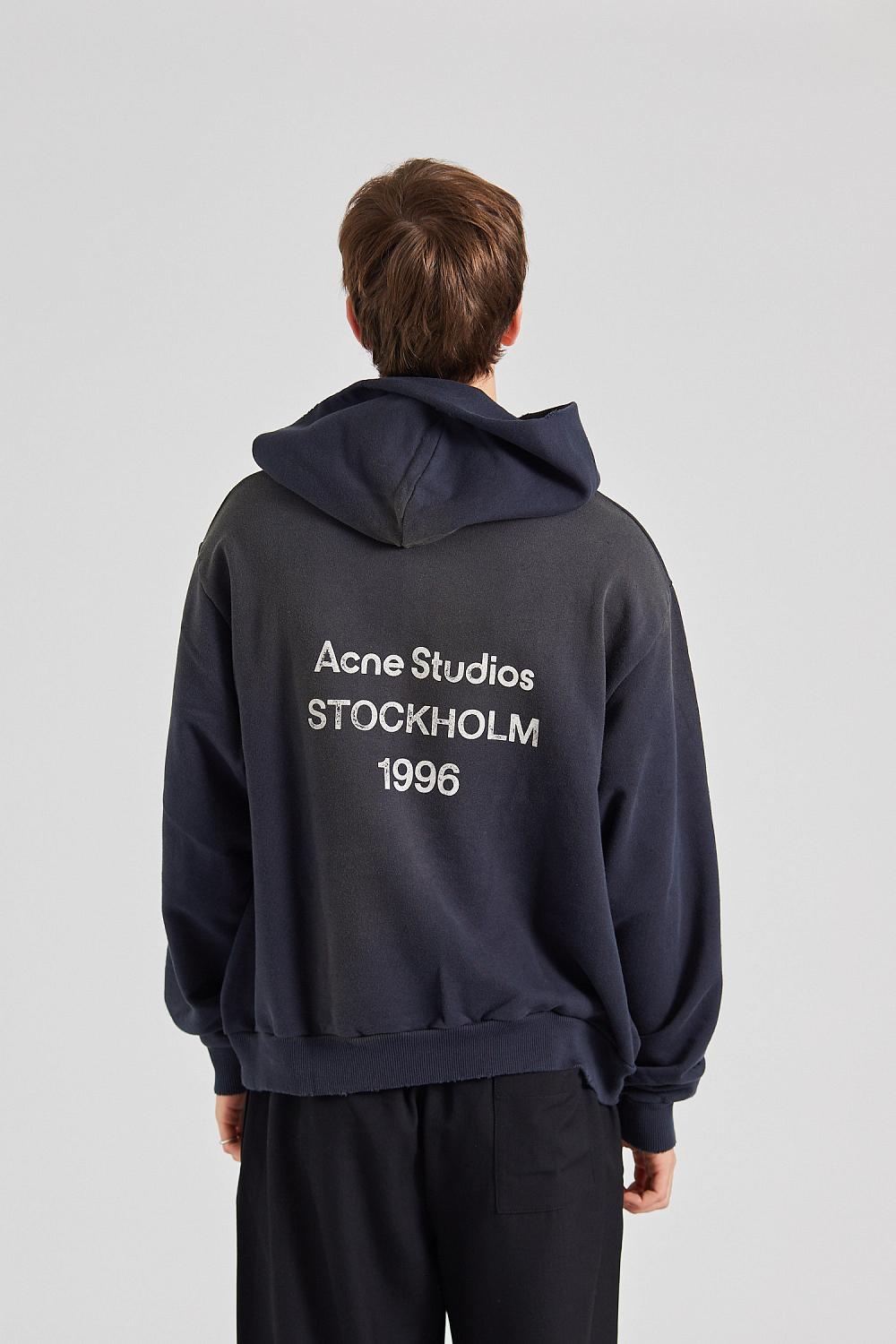 Acne Studios Logo Hooded Sweater Black FN UX SWEA000020 Unisex Retro